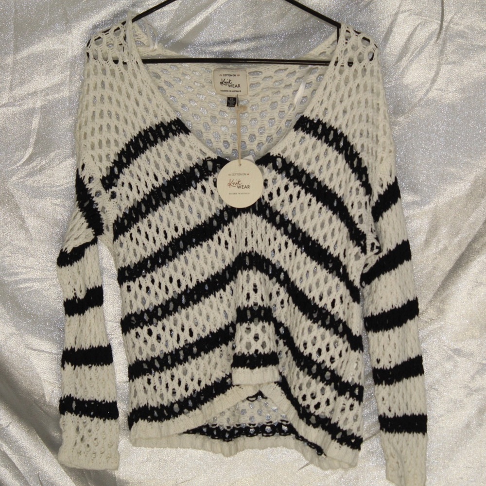 Hand Knitted Cotton Blouse